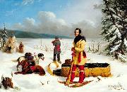 Paul Kane The Surveyor: Portrait of Captain John Henry Lefroy or Scene in the Northwest oil painting reproduction